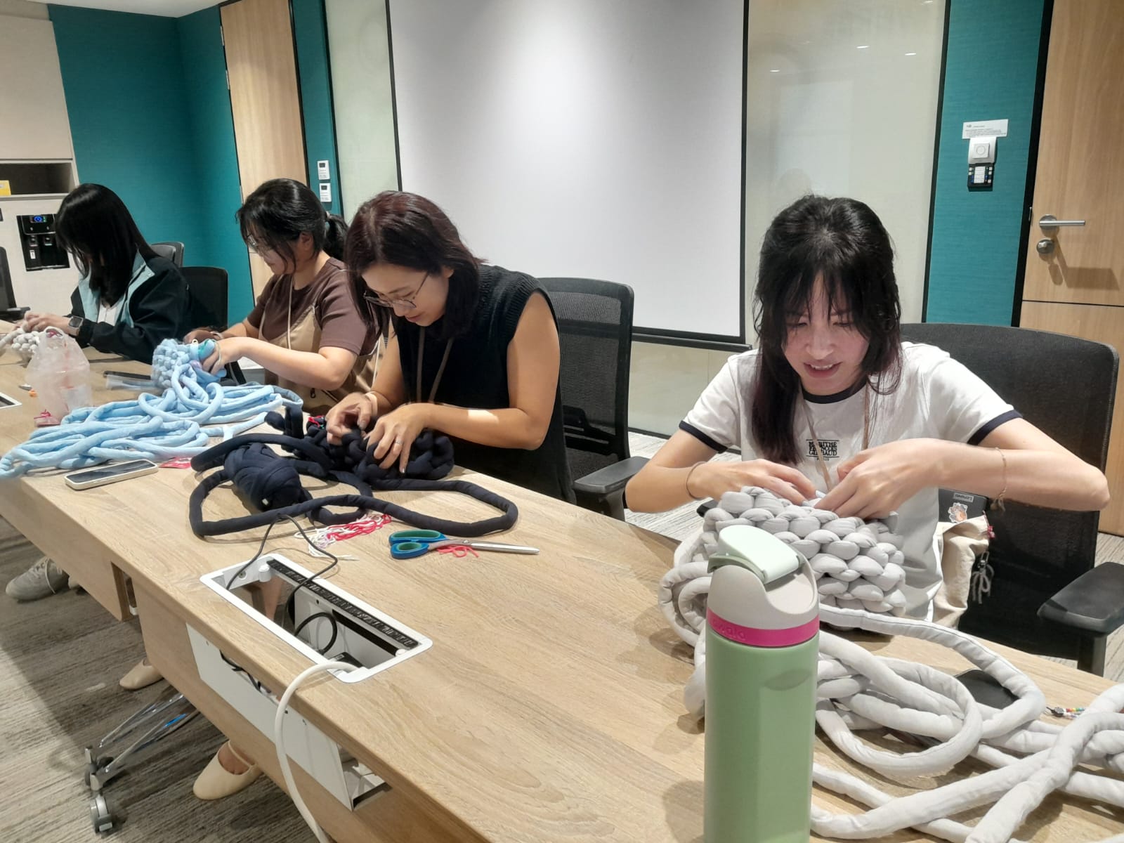 Chunky knit bag workshop